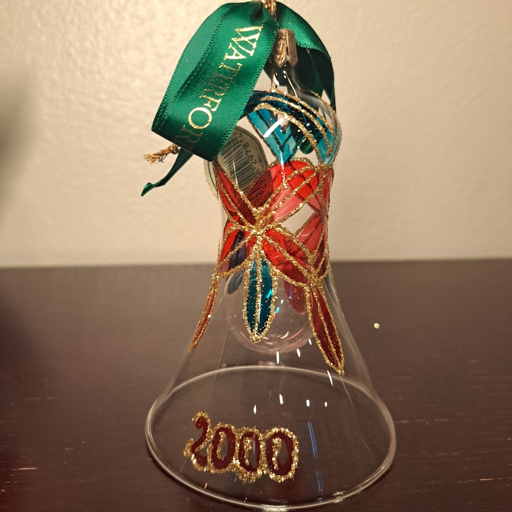 Waterford Holiday Heirlooms Lismore Bell 2000 Christmas Ornament